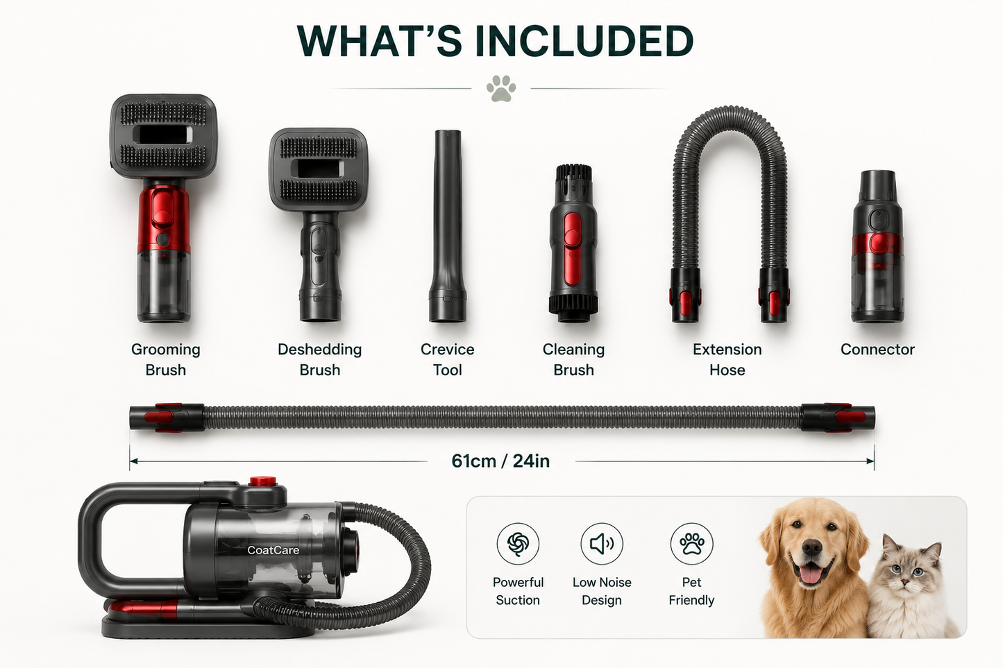 Prestige CoatCare™ Pet Groom Vacuum
