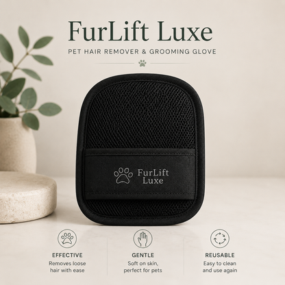 FurLift Luxe – Pet Hair Remover & Grooming Glove